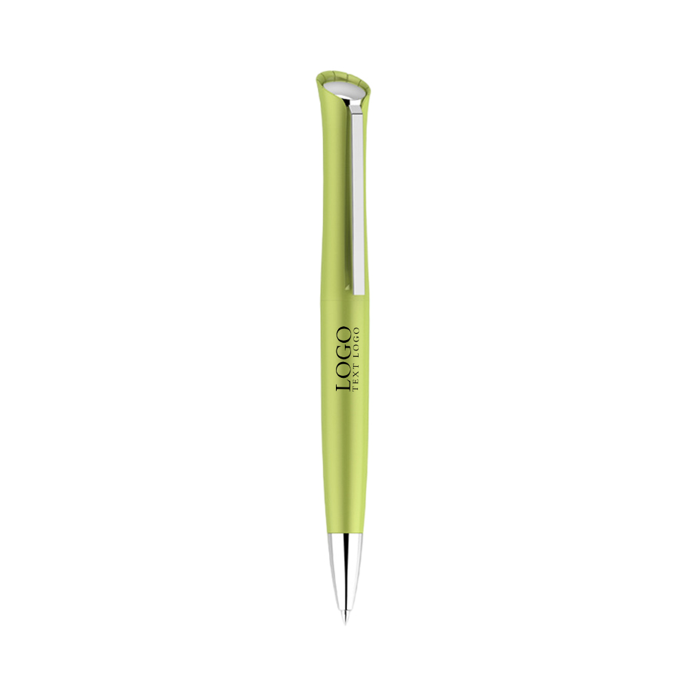 Custom Twist-action Ballpoint Pen green with logo