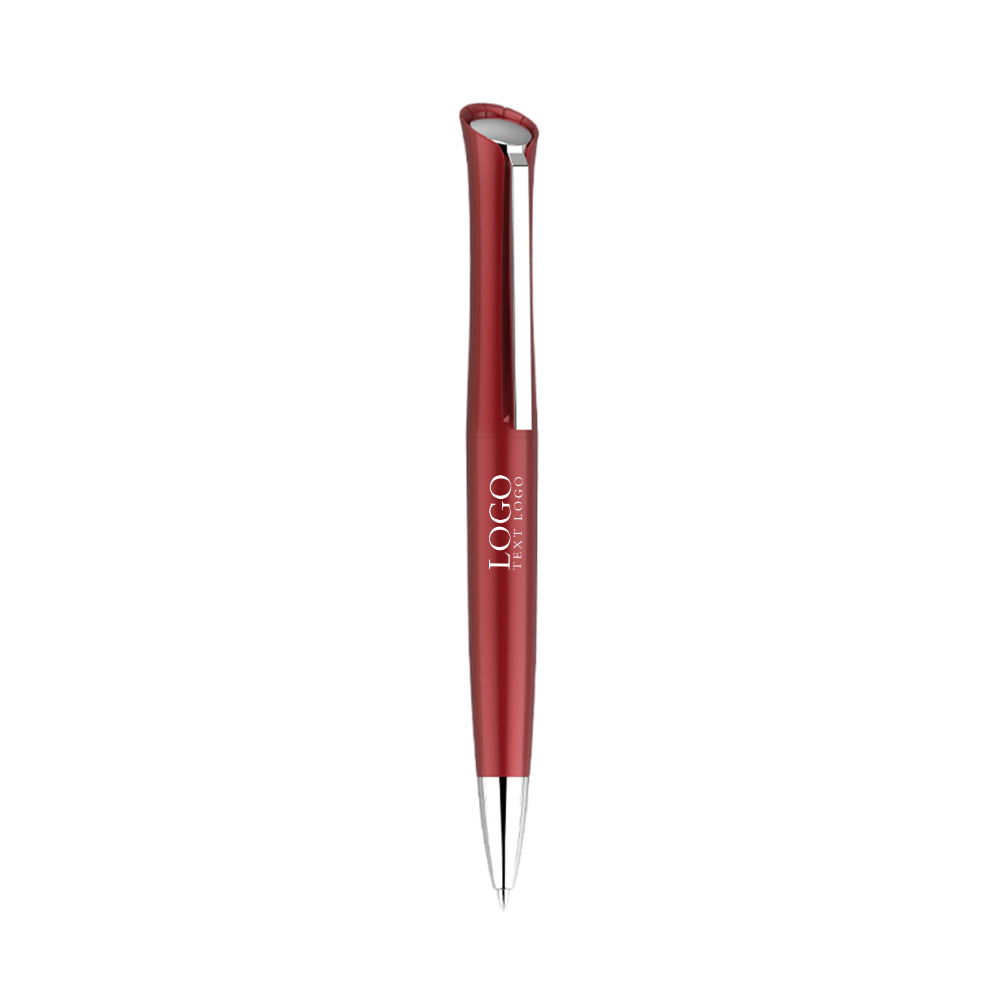 Custom Twist-action Ballpoint Pen red with logo