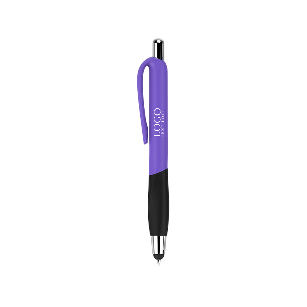 Multi-functional Custom Printed Pens purple with logo