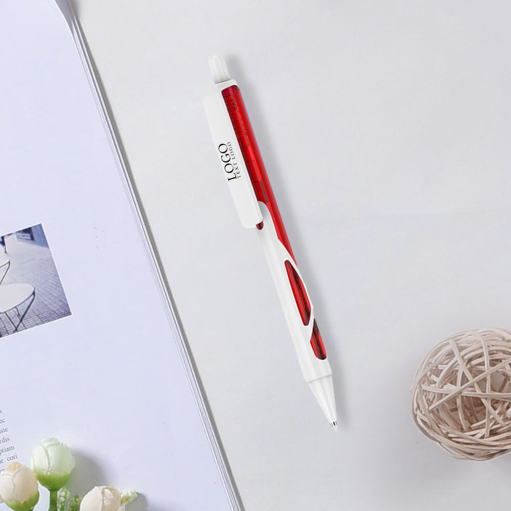 scene Personalized Plastic Click Action Pen With Your Logo