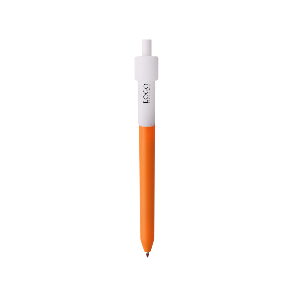 Click Stick Custom Amber Pen orange with logo