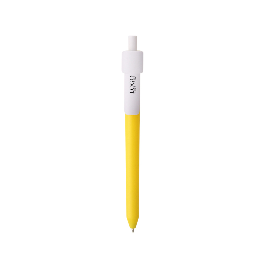 Click Stick Custom Amber Pen yellow with logo