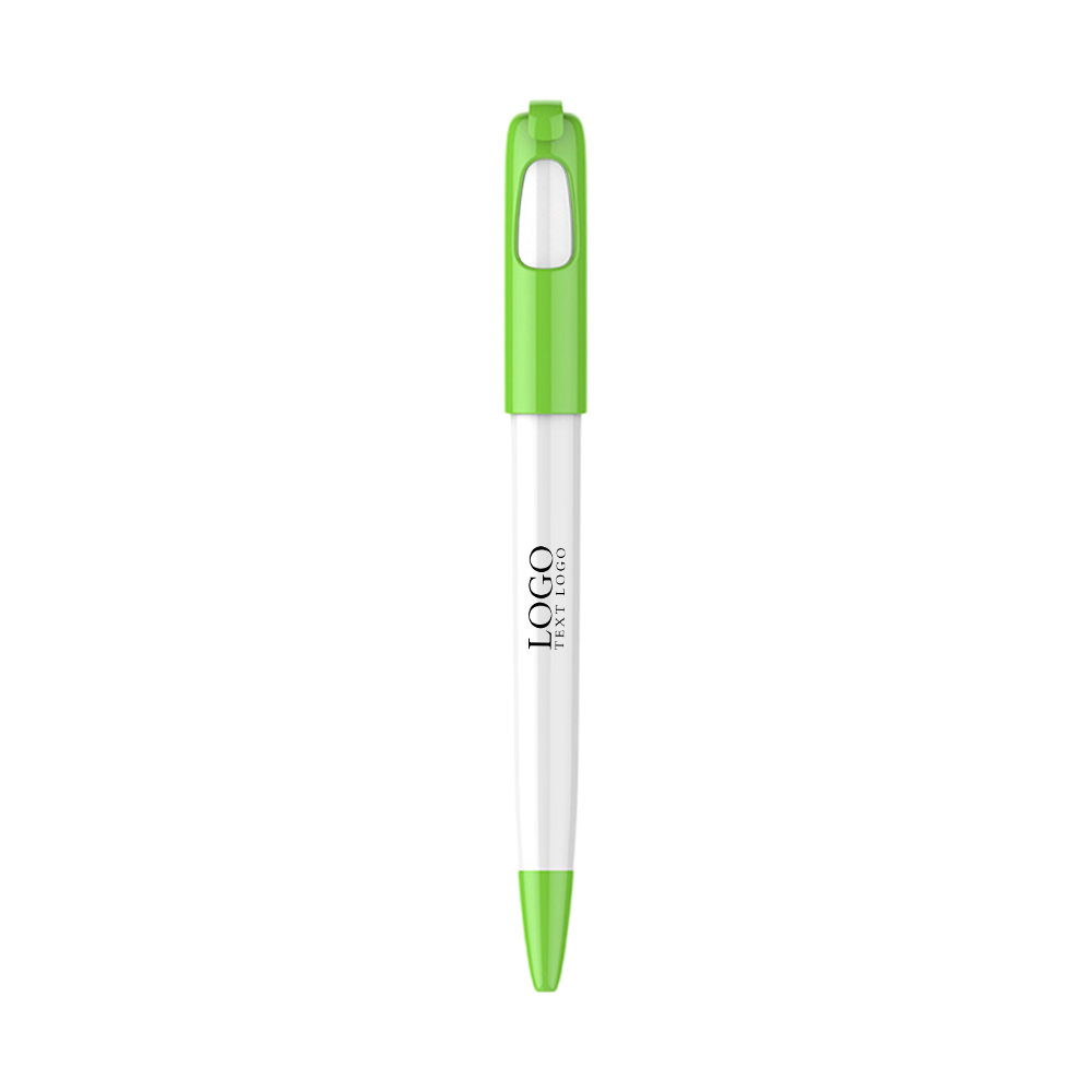 Creative Face-Changing Ballpoint Pen green with logo