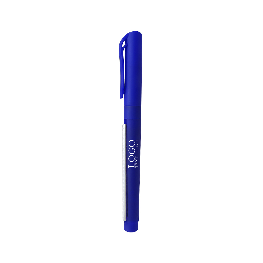 Full Color Custom  Advertising Banner Pen blue with logo