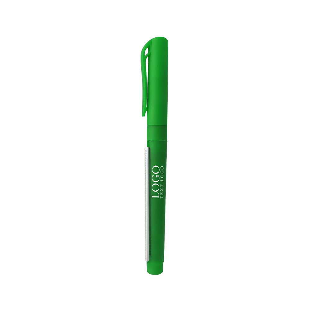 Full Color Custom  Advertising Banner Pen green with logo