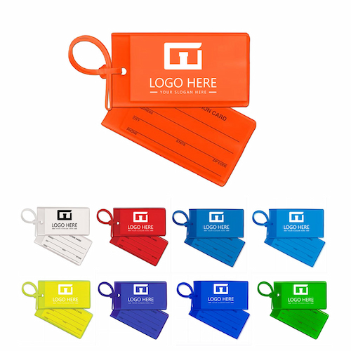 Soft 2D PVC Luggage Tags With Logo