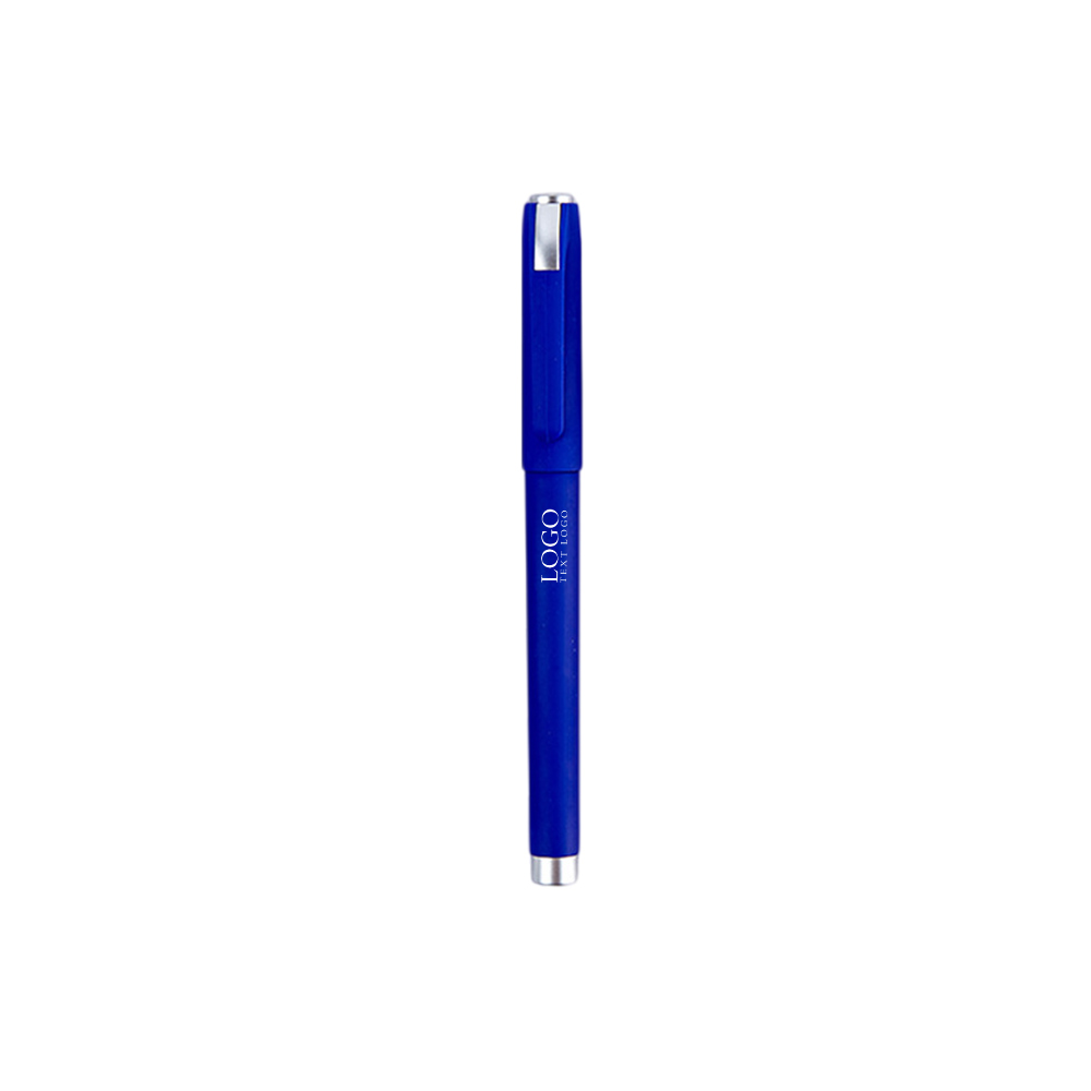 Business Office Gel Pen blue with logo
