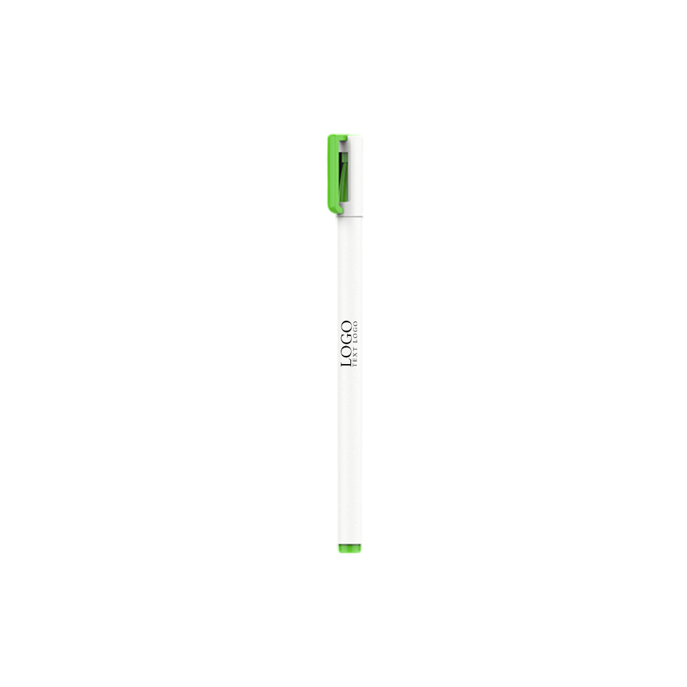 Harbor Custom Slim Gel Pen green with logo