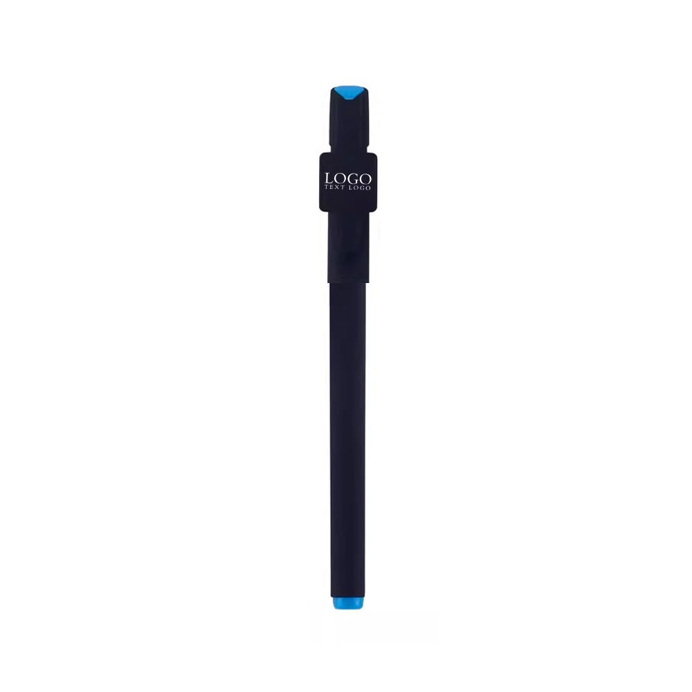 Promotional  Signature Gel Pen with  QR Code blue with logo