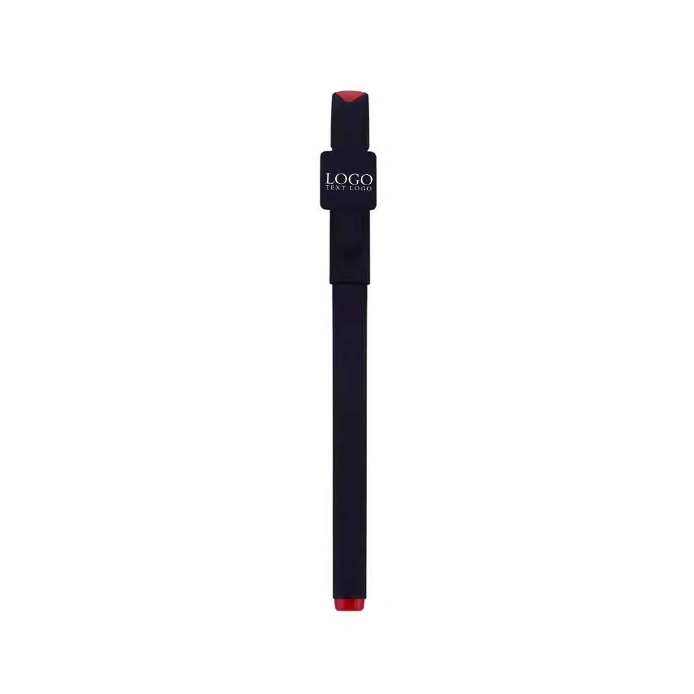 Promotional  Signature Gel Pen with  QR Code red with logo