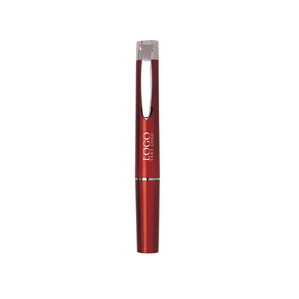 Multi-functional LED Light Pen red with logo