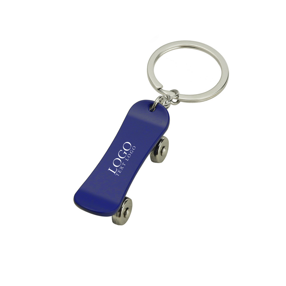 Creative fingertip scooter keychain blue with logo
