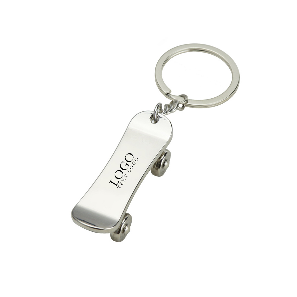 Creative fingertip scooter keychain white with logo
