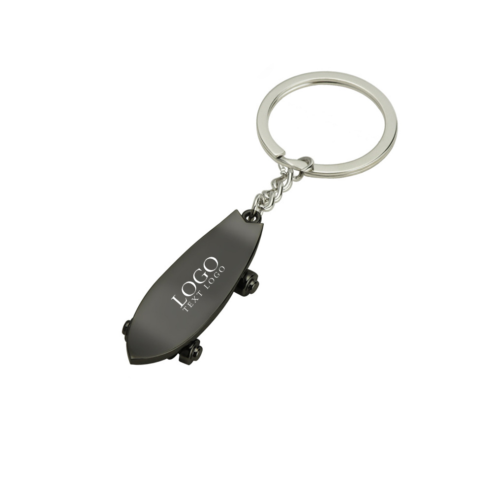 Interesting SkateBoard Keychain black with logo