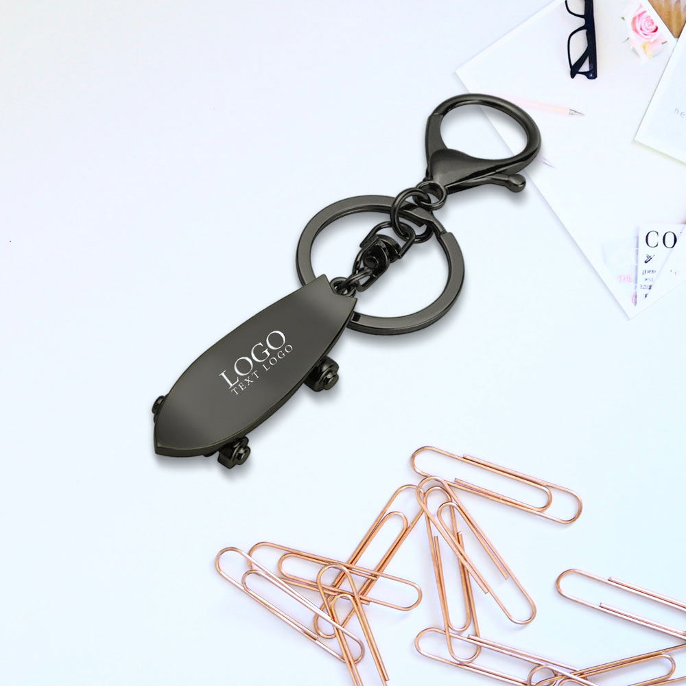 Personalized Skateboard Lock Keychain
