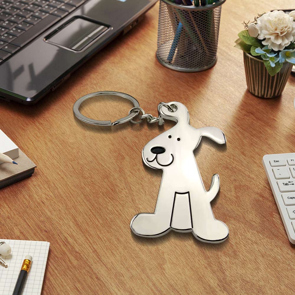 Personalized Dog Charm Keychains