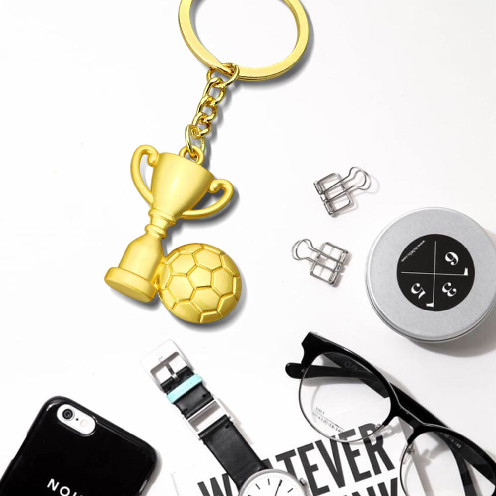 Personalized Football Metal Keychain