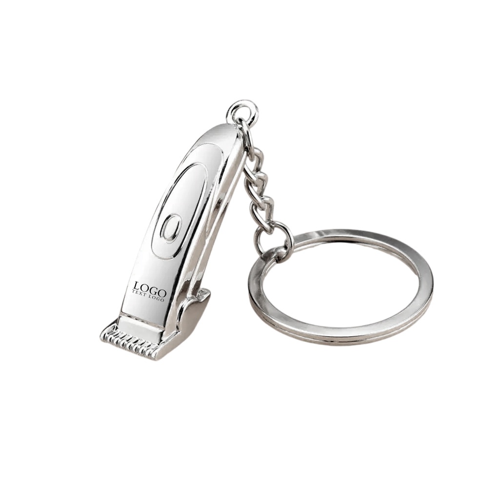 Hair Clipper keychains silver with logo
