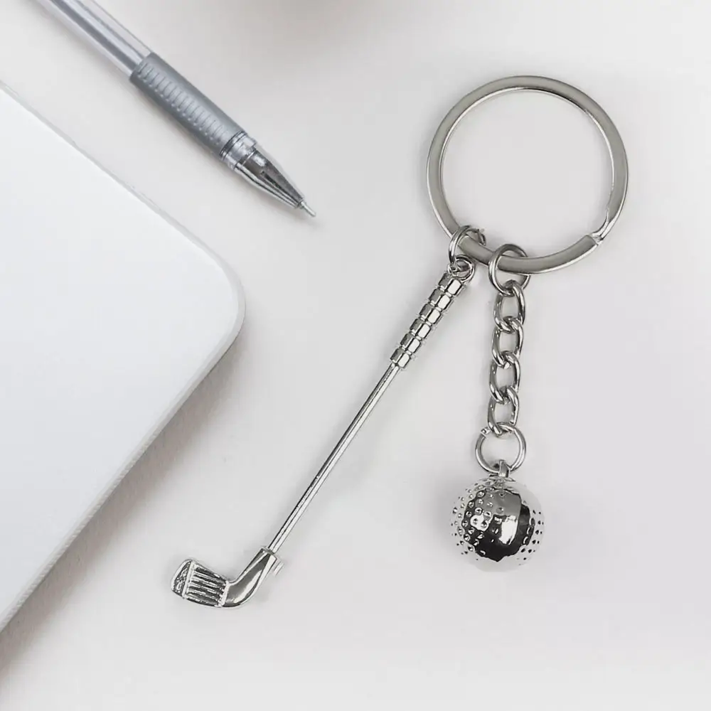 Mini Golf Ball and Club Keyring Mini Golf Ball and Club Keyring