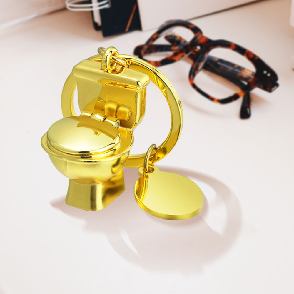 Personalized Simulation toilet keychain