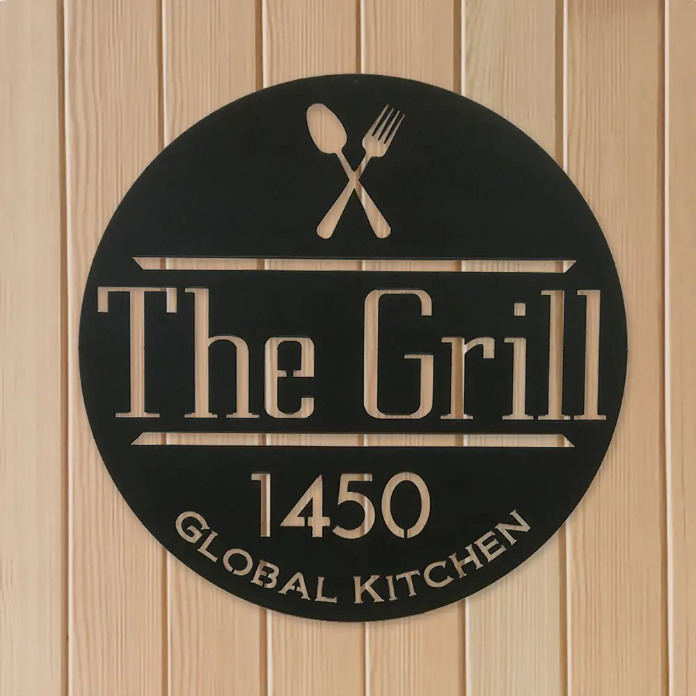 Custom Cut Metal Sign Custom Cut Metal Sign