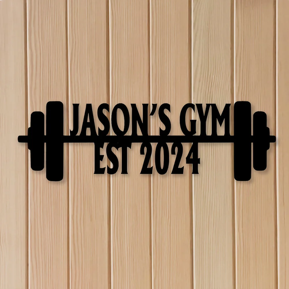 Luxury Gym Metal Sign