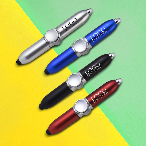 Promo Fidget Spinner Pen With Led Light