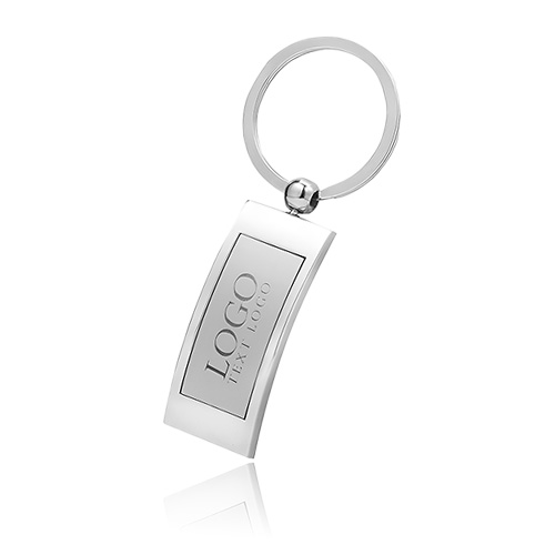 Advertising Arched Metal Key Chains