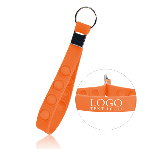 Advertising Push Pop Stress Reliever Keychain