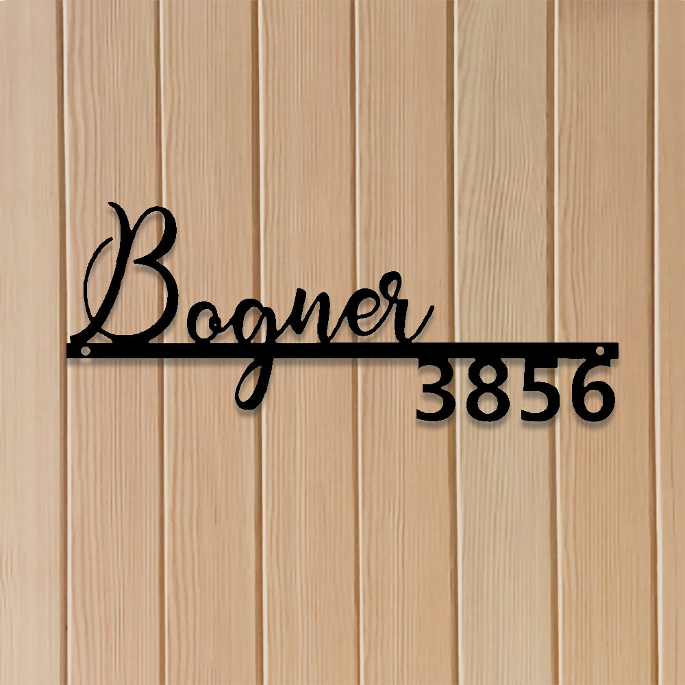 California Style Address Sign