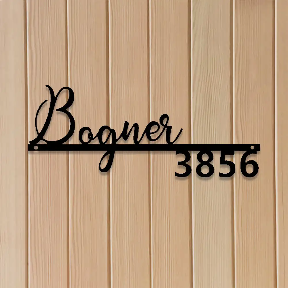 California Style Address Sign