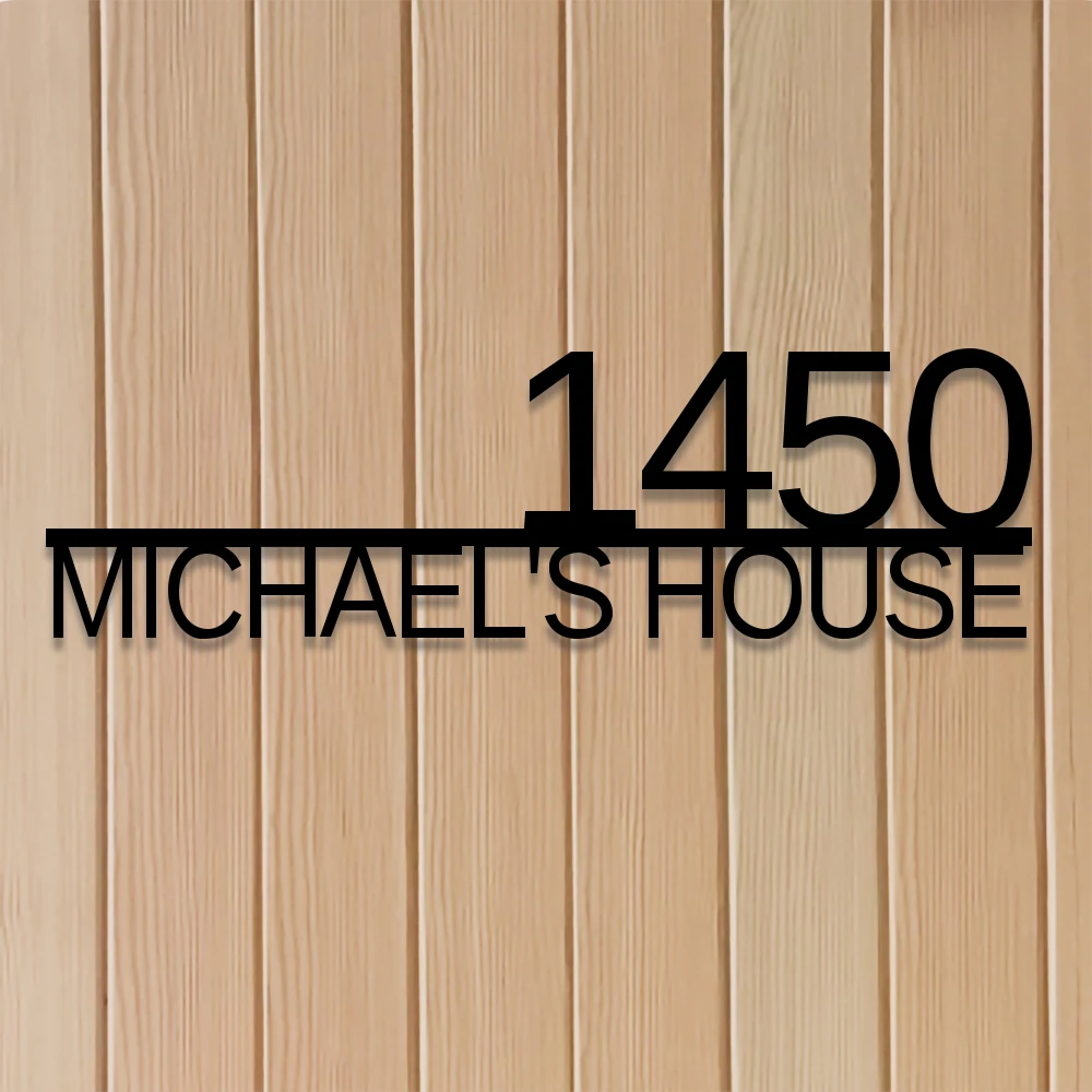 Custom Address Metal Sign Custom Address Metal Sign