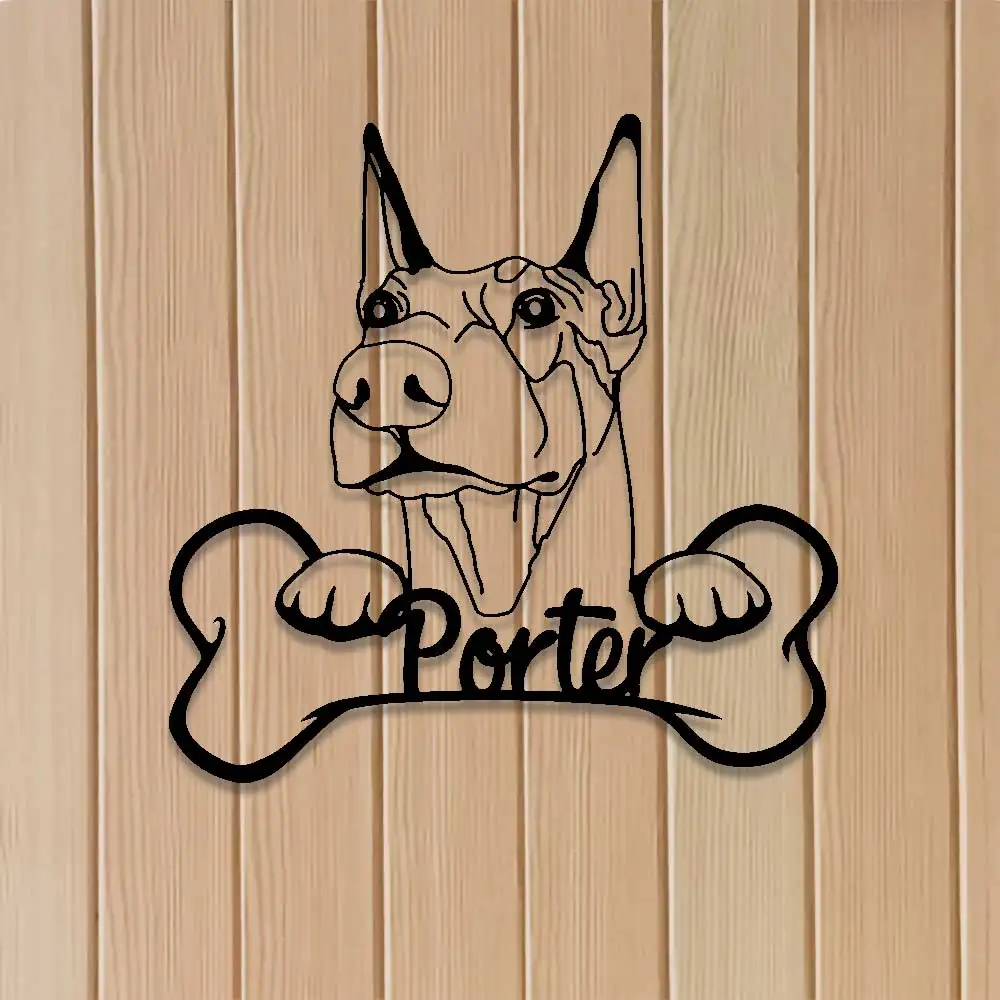 Custom Dog With Bone Name