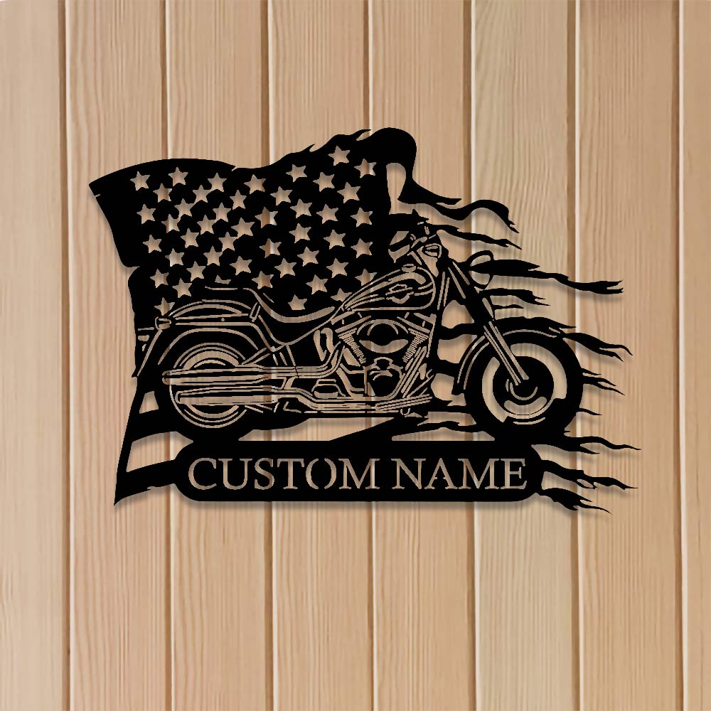 Custom Motorcycle Metal Wall Art