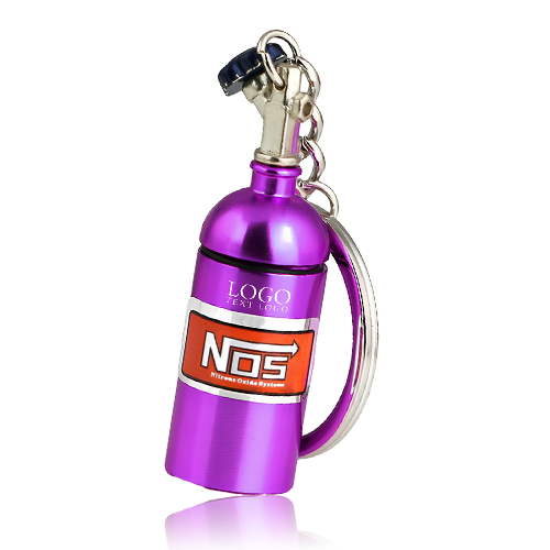 Nos Bottle Pill Box Container Keychain