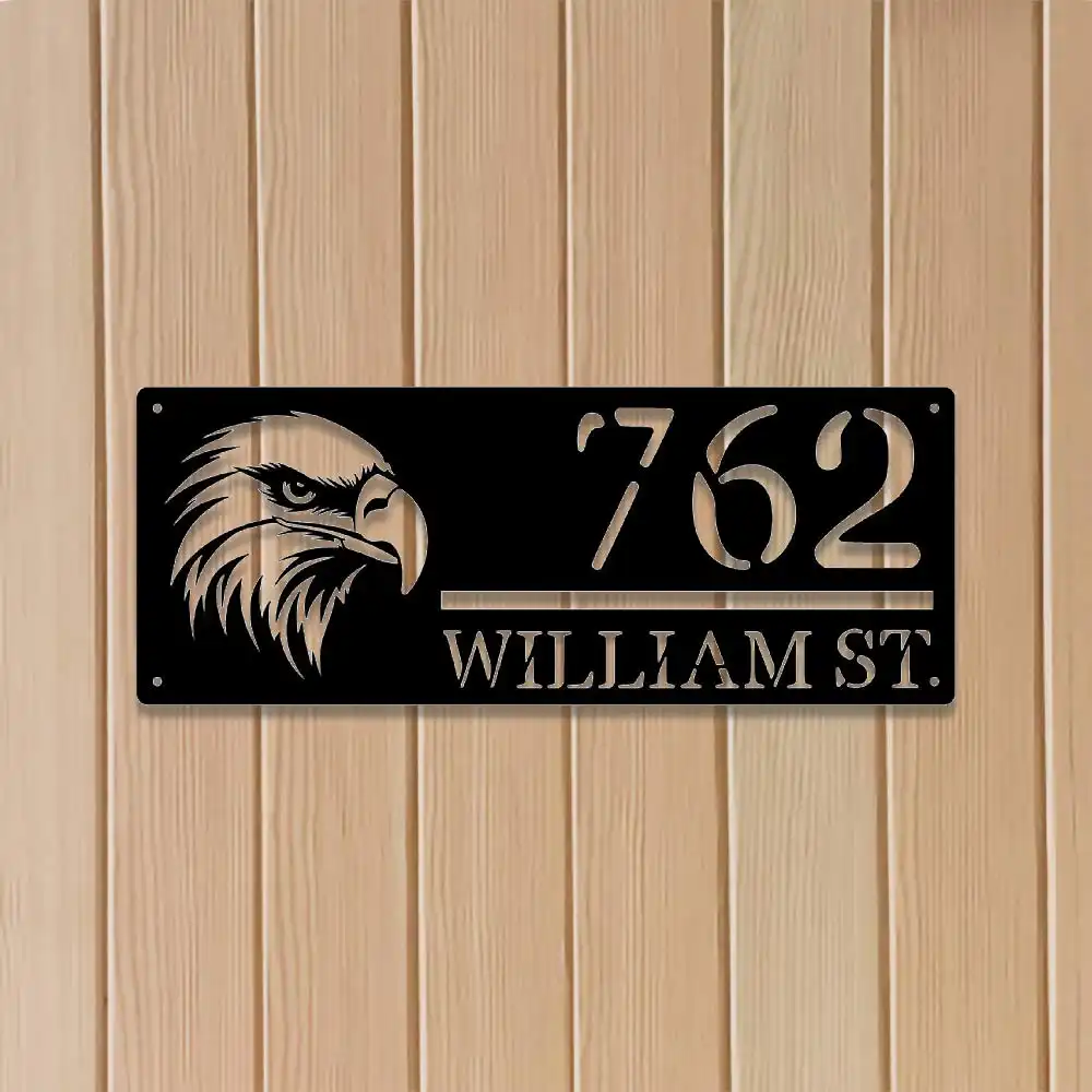 Customized Eagle Address Signs