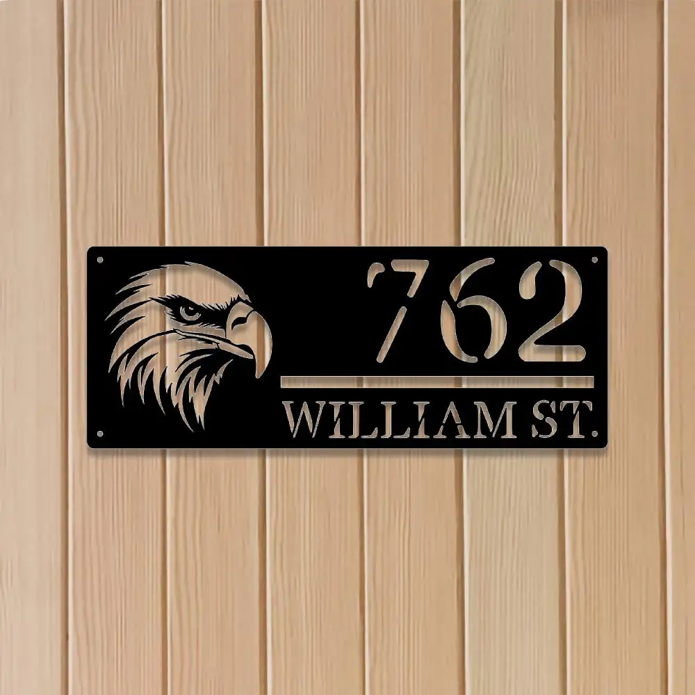 Customized Eagle Address Signs
