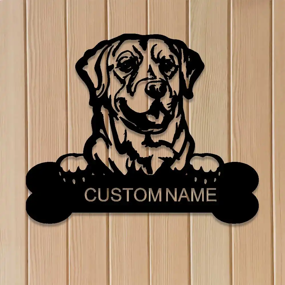 Customized Metal Dog Art Signage