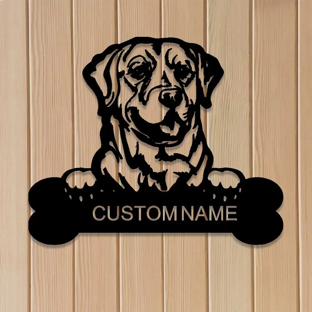 Customized Metal Dog Art Signage