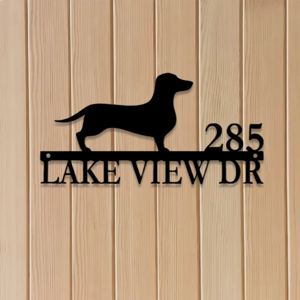 Dachshund Metal Signs Custom