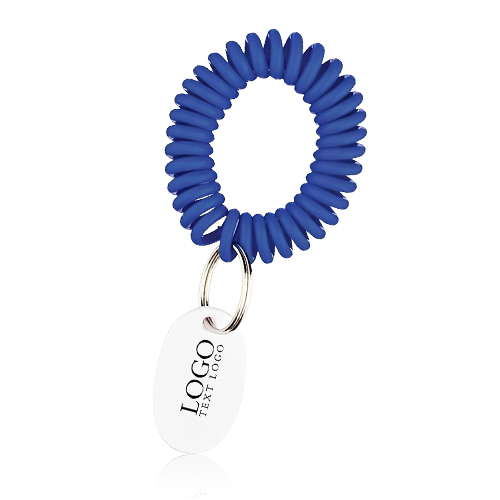 Marketing Eva Bracelet Wrist Coil With Tag Keyring