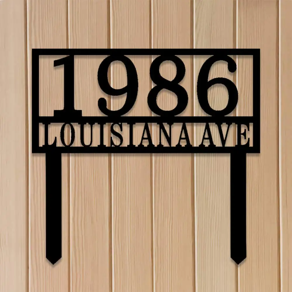 Address Number Yard Sign Address Number Yard Sign