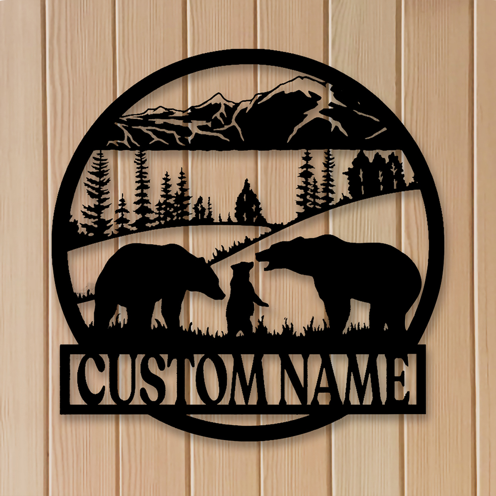 Bear Metal Sign