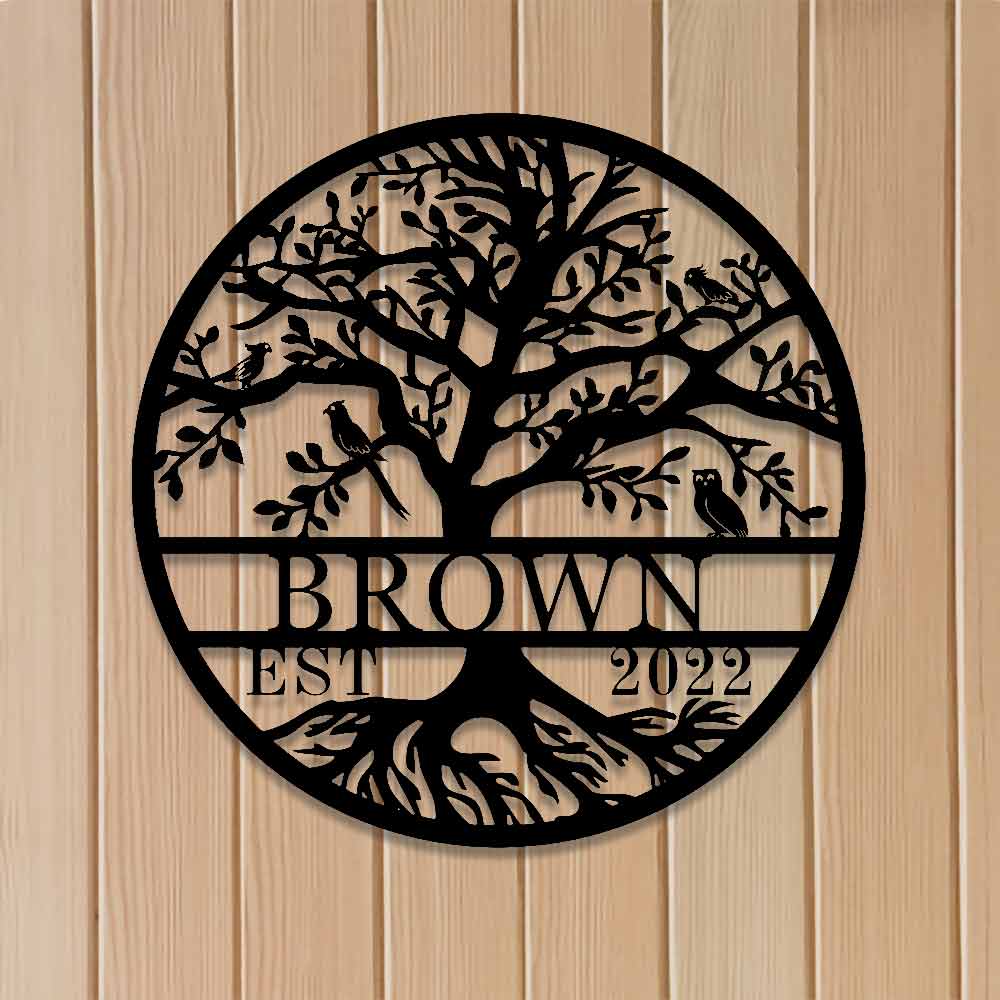 Tree of Life Metal Sign