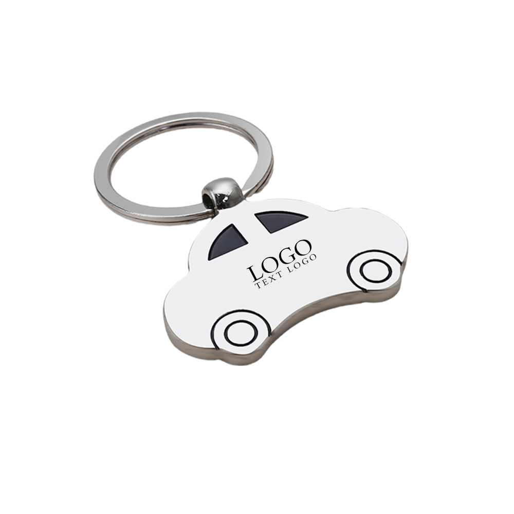 Creative car pendant keychain silver with logo