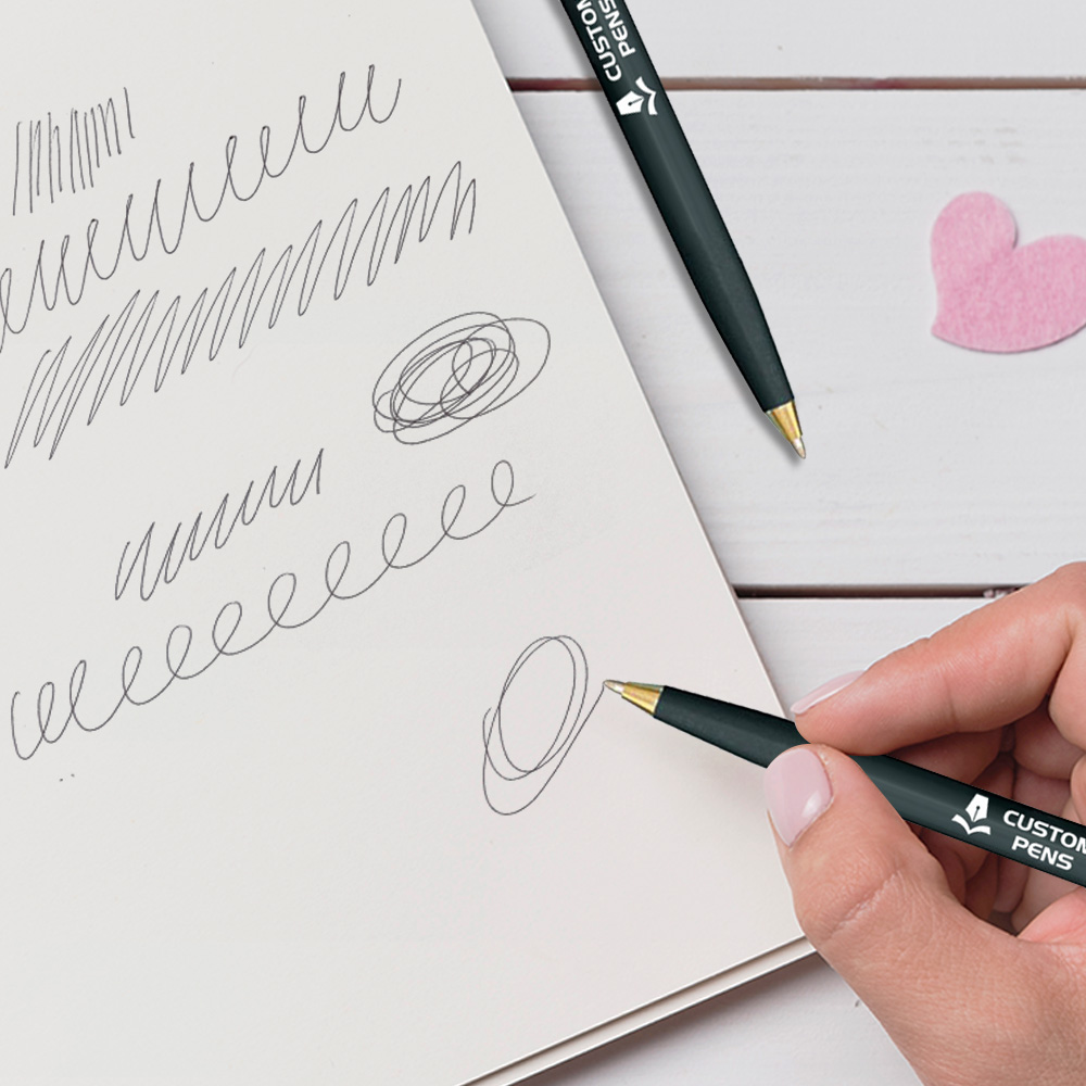 Angel Gold Twist Pen Writing