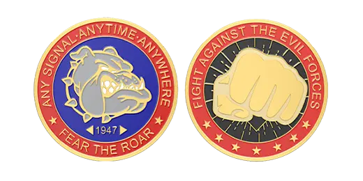 Fight Against The Evil Forces Memorial Coins Templates >>