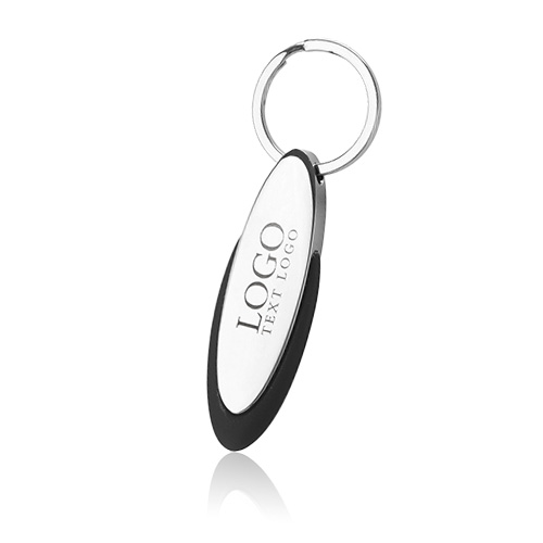 Advertising Polished Chrome Metal Key Chain