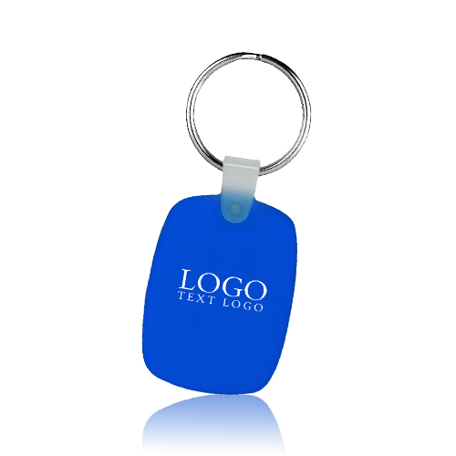 Custom Oval Shaped Silicone Keychain