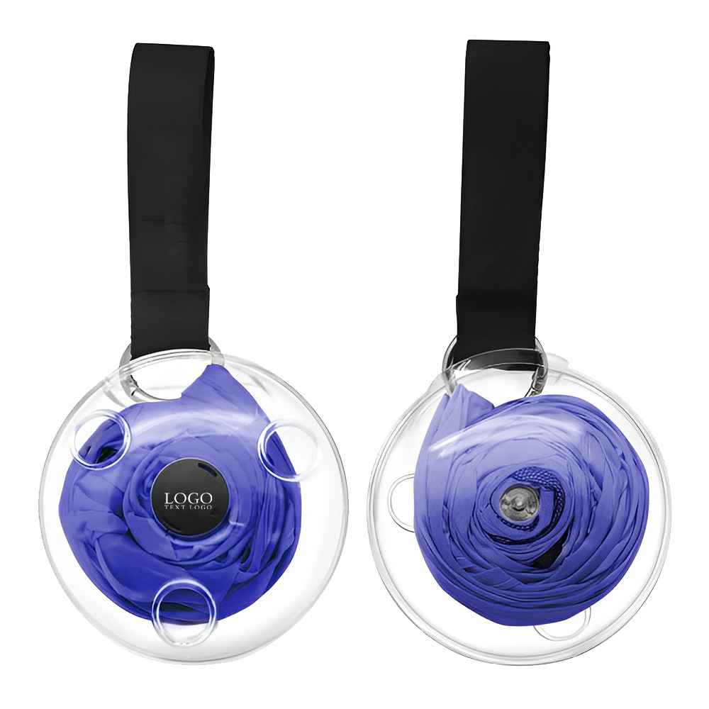 E-zip Shopping Bag Blue With Logo